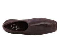 Brown Lizard Print Leather-EAGAN BY ROS HOMMERSON 4
