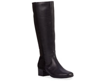 Black Leather  Stretch Suede Fabric-MIX MS BY ROS HOMMERSON 1