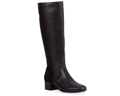 Black Leather  Stretch Suede Fabric-MIX MS BY ROS HOMMERSON 1