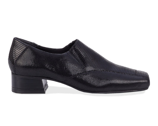 Black Lizard Print Leather-EAGAN BY ROS HOMMERSON 3
