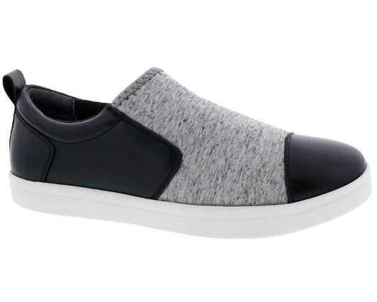 Black Microsuede Grey Mesh-AMBER BY DREW 1