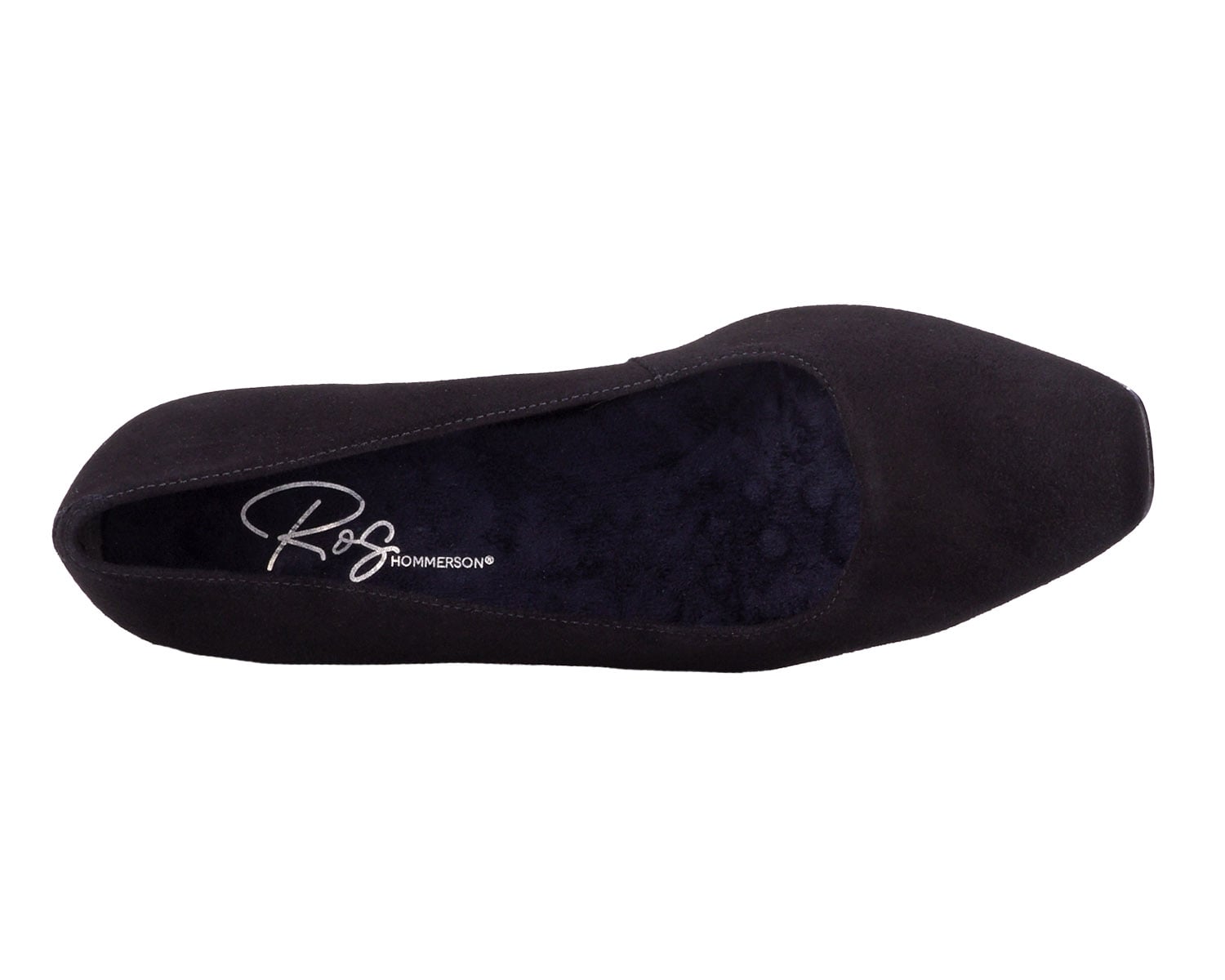 Black Suede Black Patent-MEREDITH PUMP BY ROS HOMMERSON 3