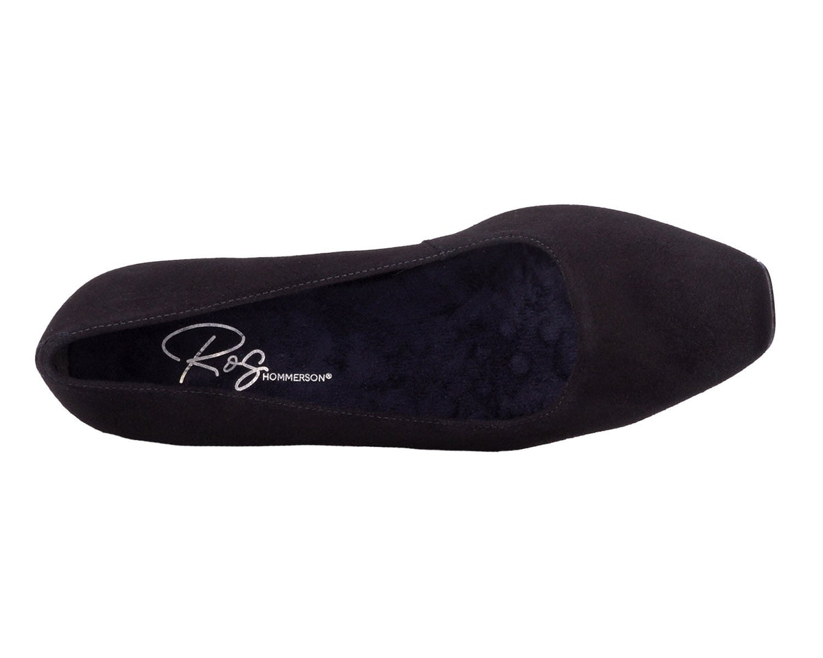 Black Suede Black Patent-MEREDITH PUMP BY ROS HOMMERSON 3