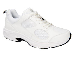 White Leather  Mesh-LIGHTNING II BY DREW 1