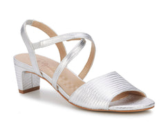 Silver Lizard Print Leather-LIZA BY ROS HOMMERSON 1