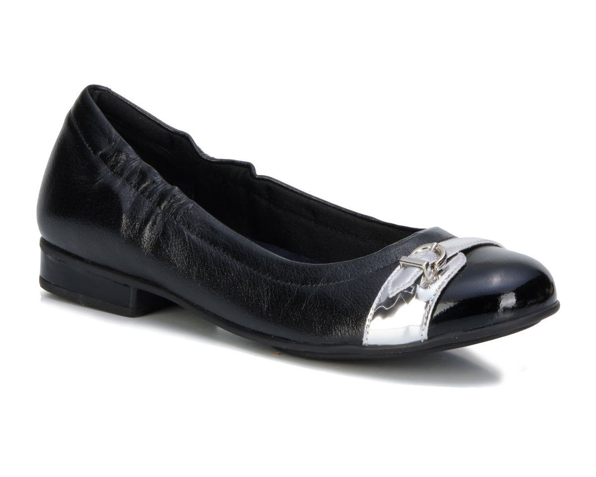 Black Shiny Tumbled Leather-WC TRISTA 1