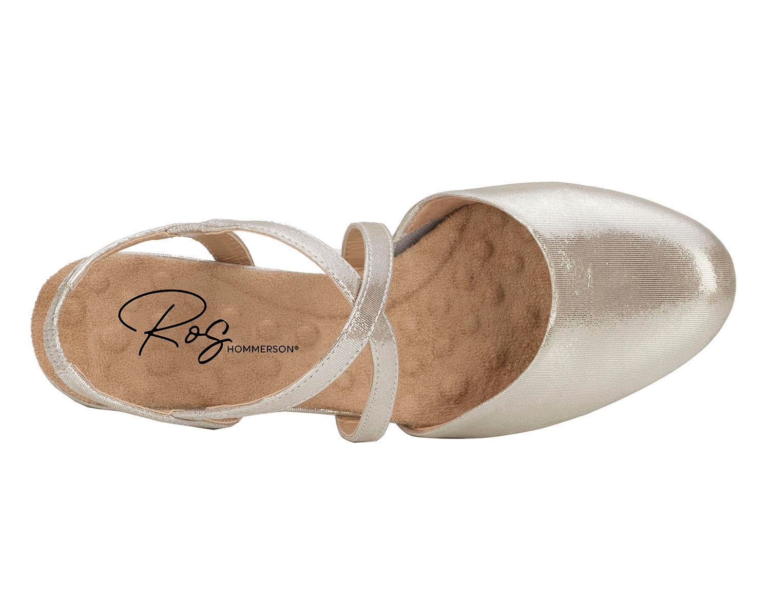 Silver Glitter Leather-CALIENTE BY ROS HOMMERSON 2