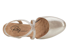 Silver Glitter Leather-CALIENTE BY ROS HOMMERSON 2