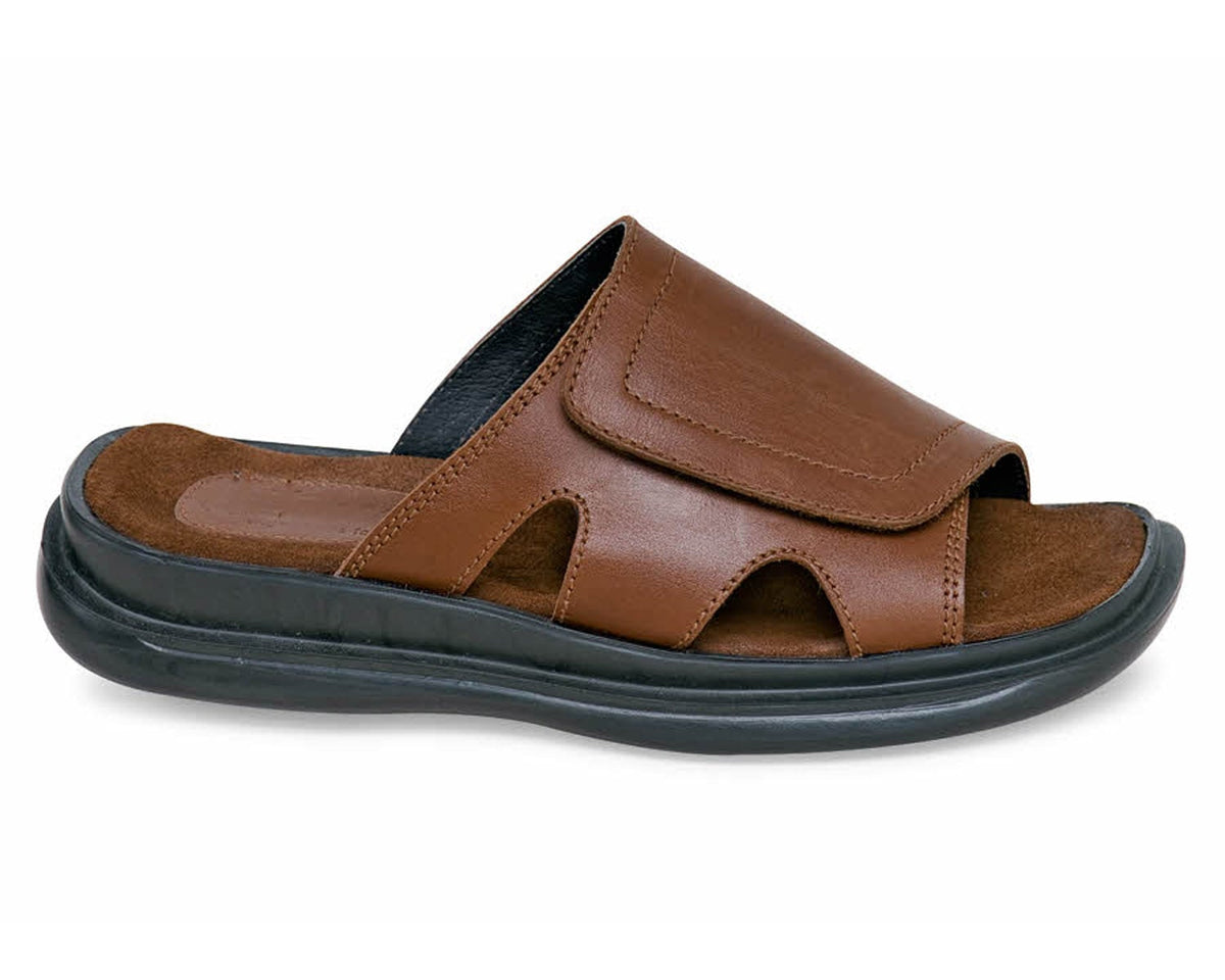 Brown-Wide Strap Sandal Hitchcock 1