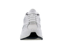 White Leather Perf White Mesh-FLARE BY DREW 4