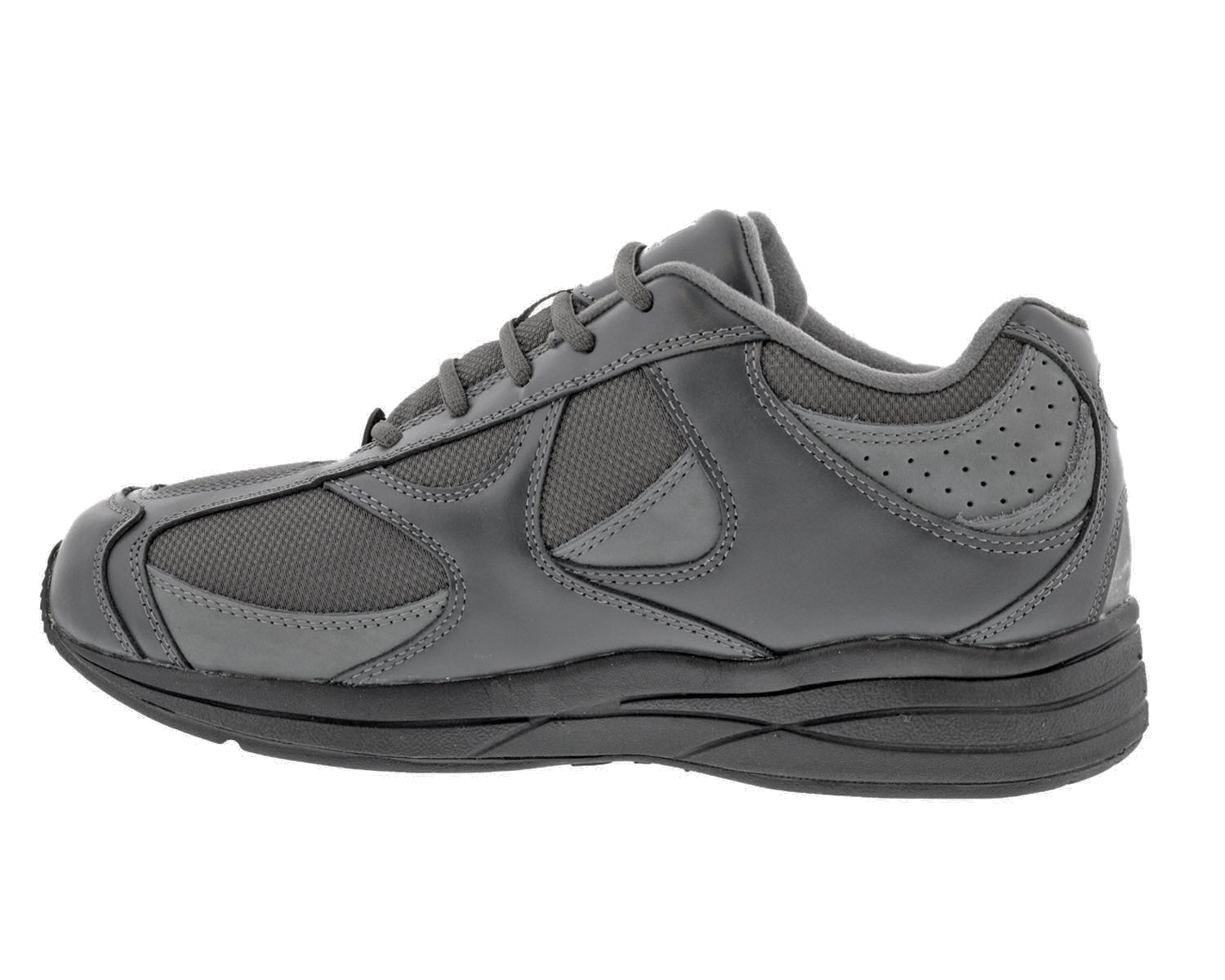 Grey Leather Mesh-SURGE BY DREW 4
