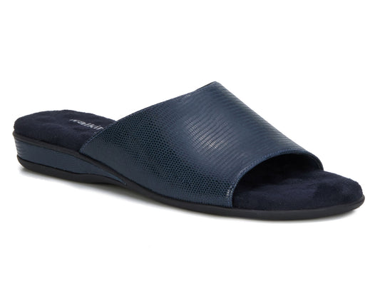 Navy Lizard Print Leather-WC CAM II 1