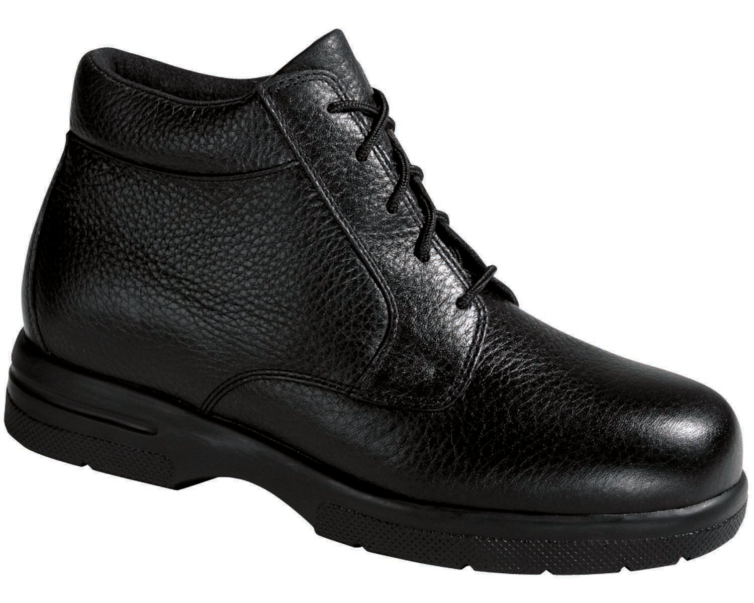 Black Pebbled Leather-Tucson Boots BY DREW 1