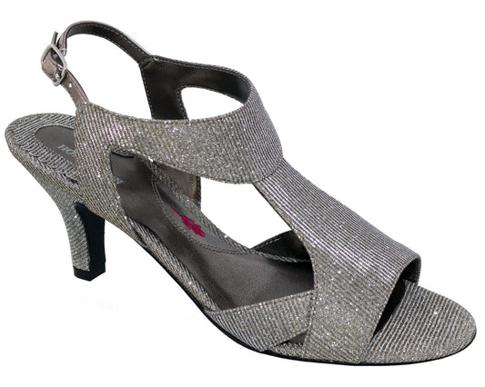 Silver Iridescent Glitter Fabric-LUCKY BY ROS HOMMERSON 1
