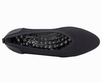 Black Knit Fabric Leather-HESTER BY ROS HOMMERSON 4