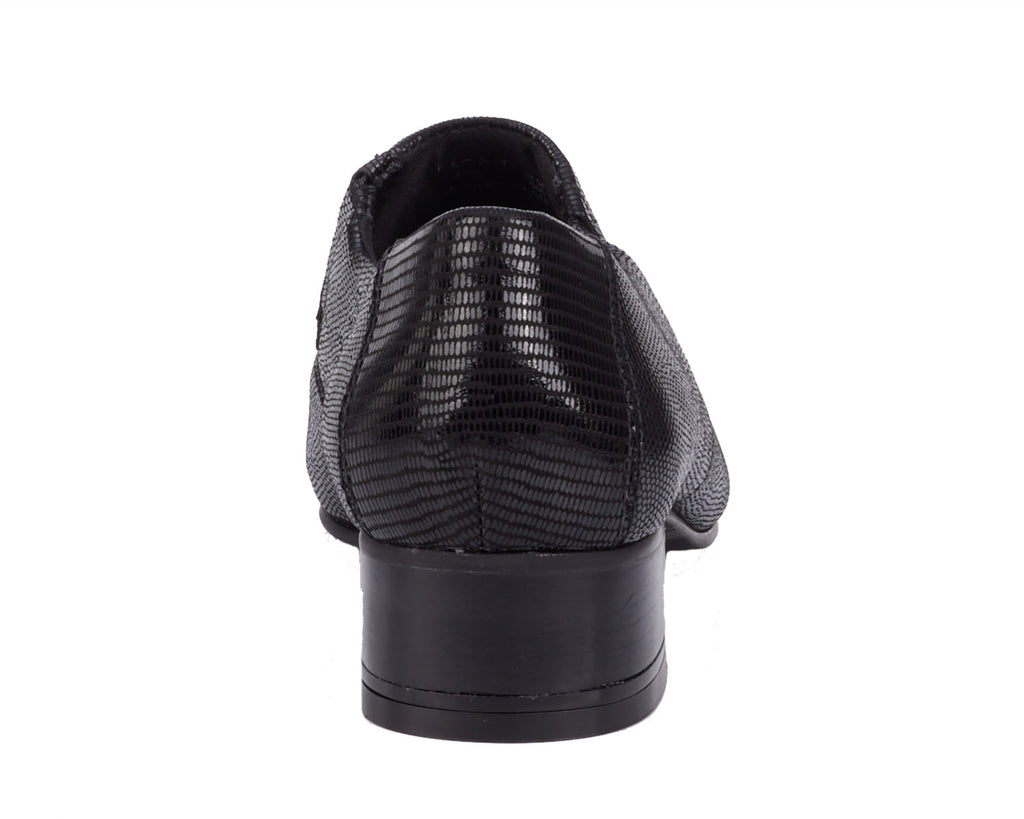 Black Lizard Print Leather-EAGAN BY ROS HOMMERSON 4