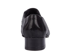 Black Lizard Print Leather-EAGAN BY ROS HOMMERSON 4