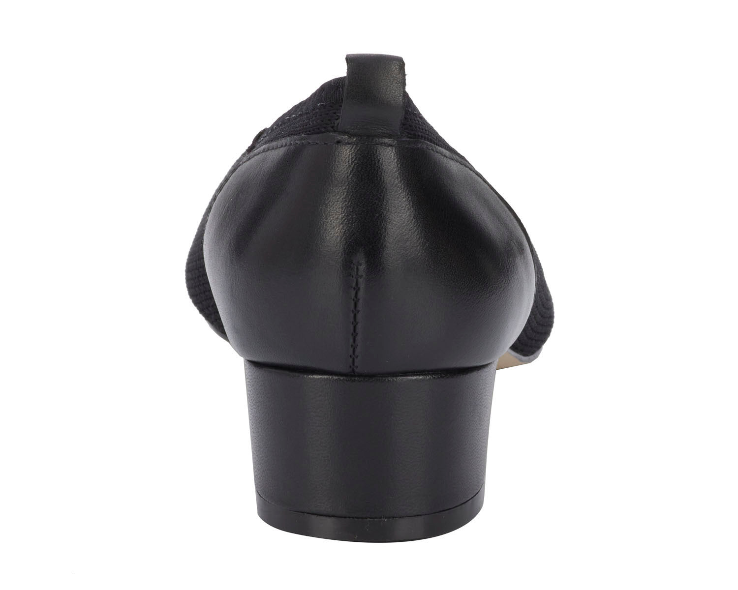 Black Knit Fabric Leather-HESTER BY ROS HOMMERSON 5