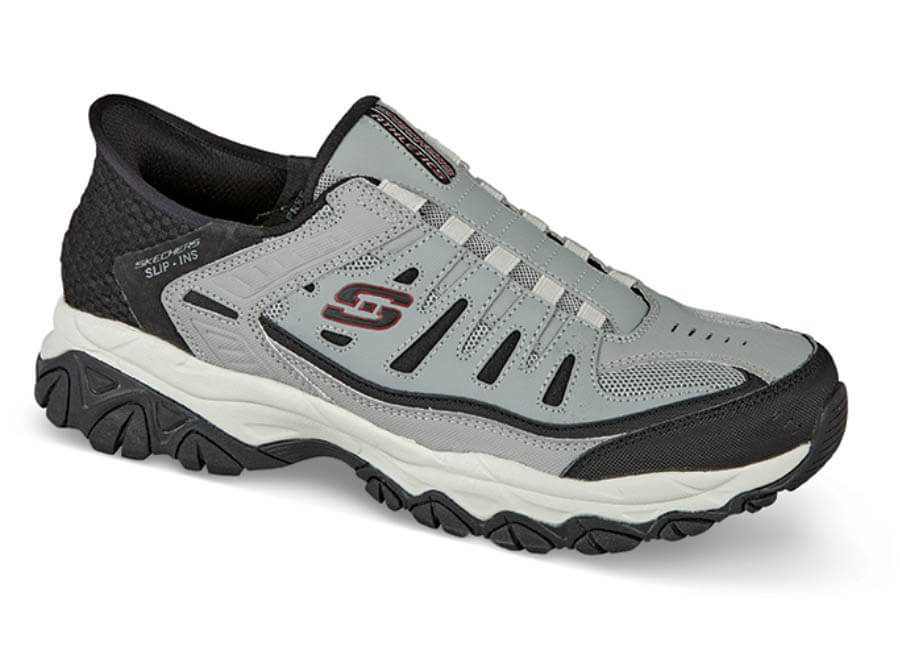 Grey-After Burn M Fit Ridgeburn Slip-In Skechers 1