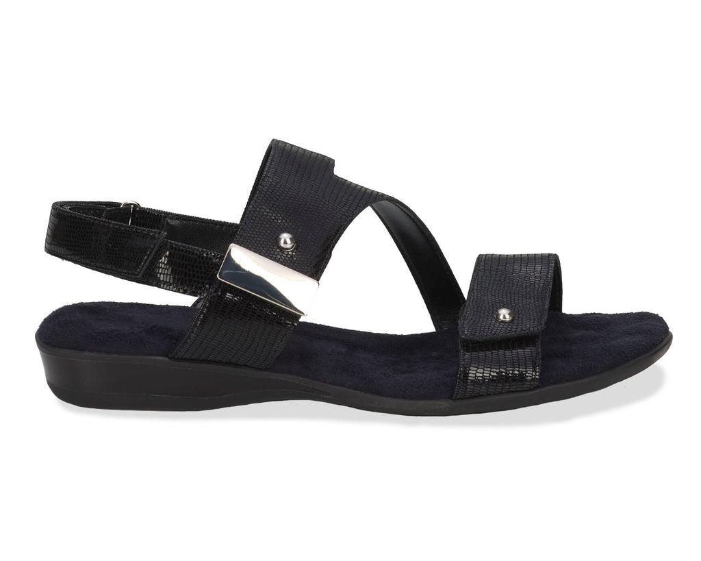 Black Patent Lizard Print Leather-CHLOE BY ROS HOMMERSON 4