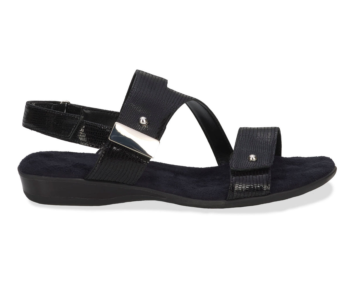 Black Patent Lizard Print Leather-CHLOE BY ROS HOMMERSON 4