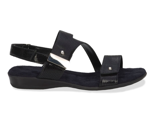 Black Patent Lizard Print Leather-CHLOE BY ROS HOMMERSON 4