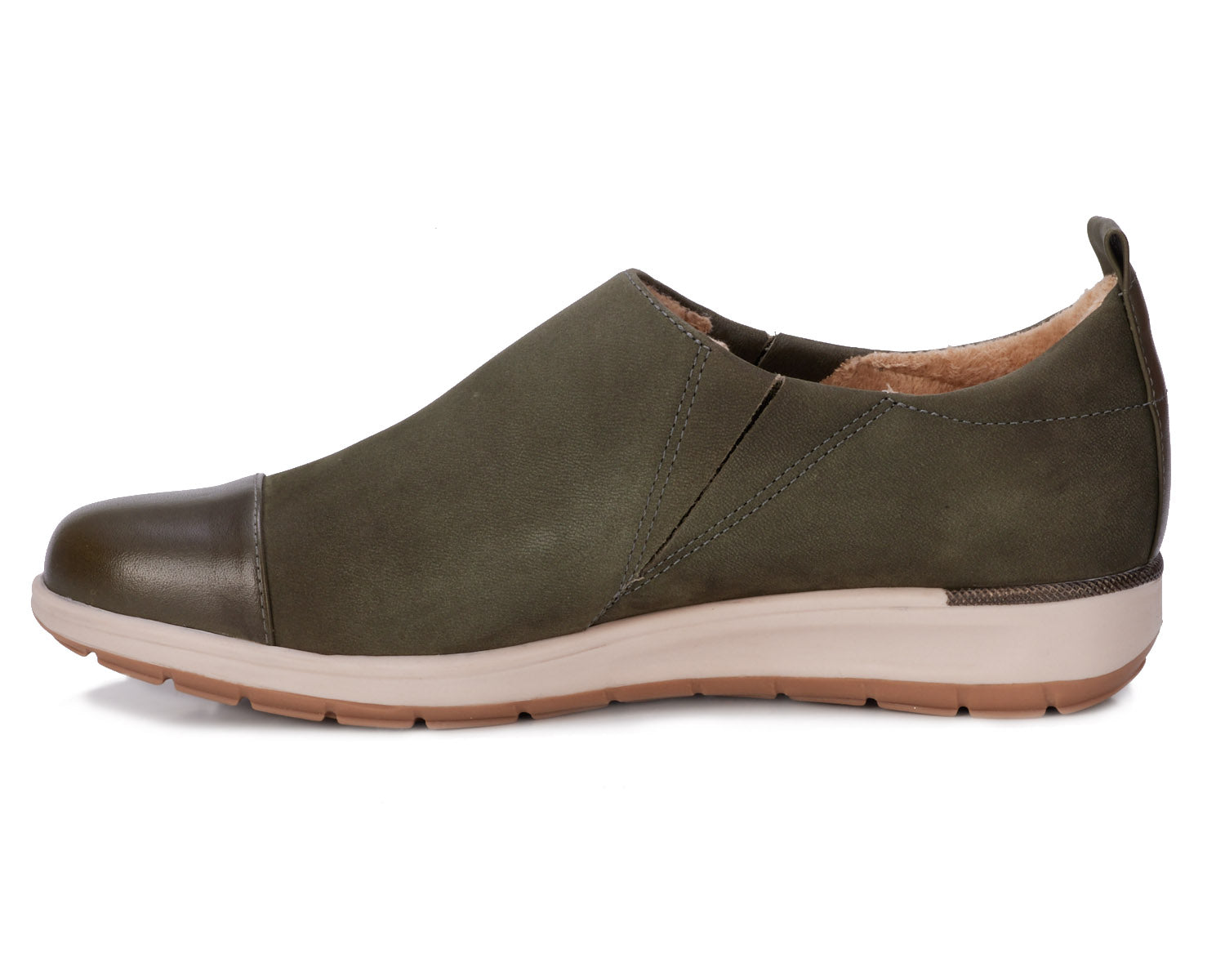 Olive Nubuck Leather-OZZIE BY ROS HOMMERSON 4