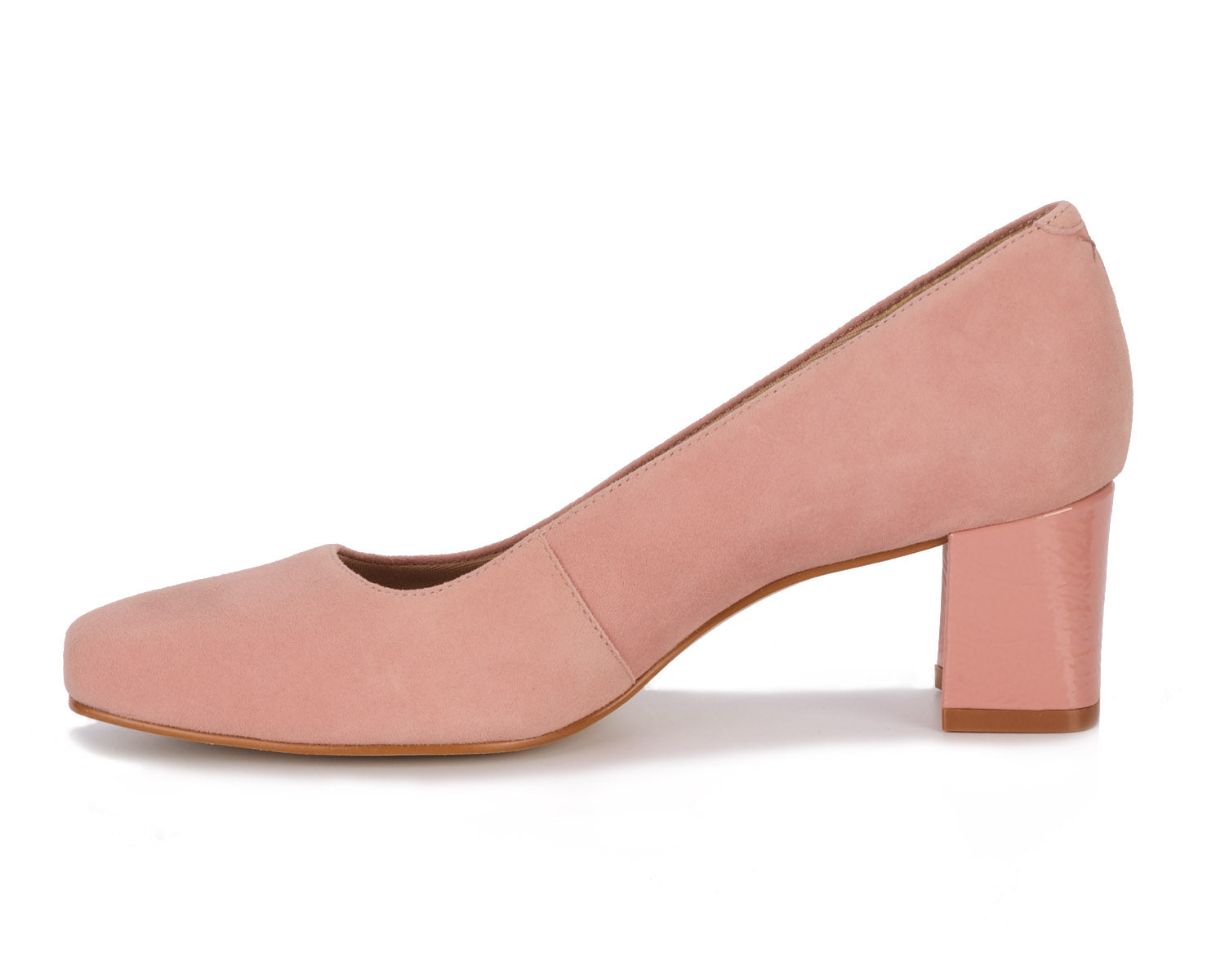 Rosewood Suede Patent-MEREDITH PUMP BY ROS HOMMERSON 3