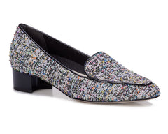 Multi Boucle Fabric/Black Patent-HONEY BY ROS HOMMERSON 1