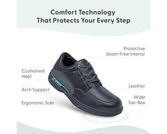 Black-Avery Island D-ring Oxford BY ORTHOFEET 4