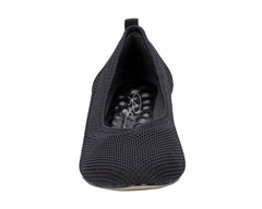 Black Knit Fabric Leather-HESTER BY ROS HOMMERSON 6