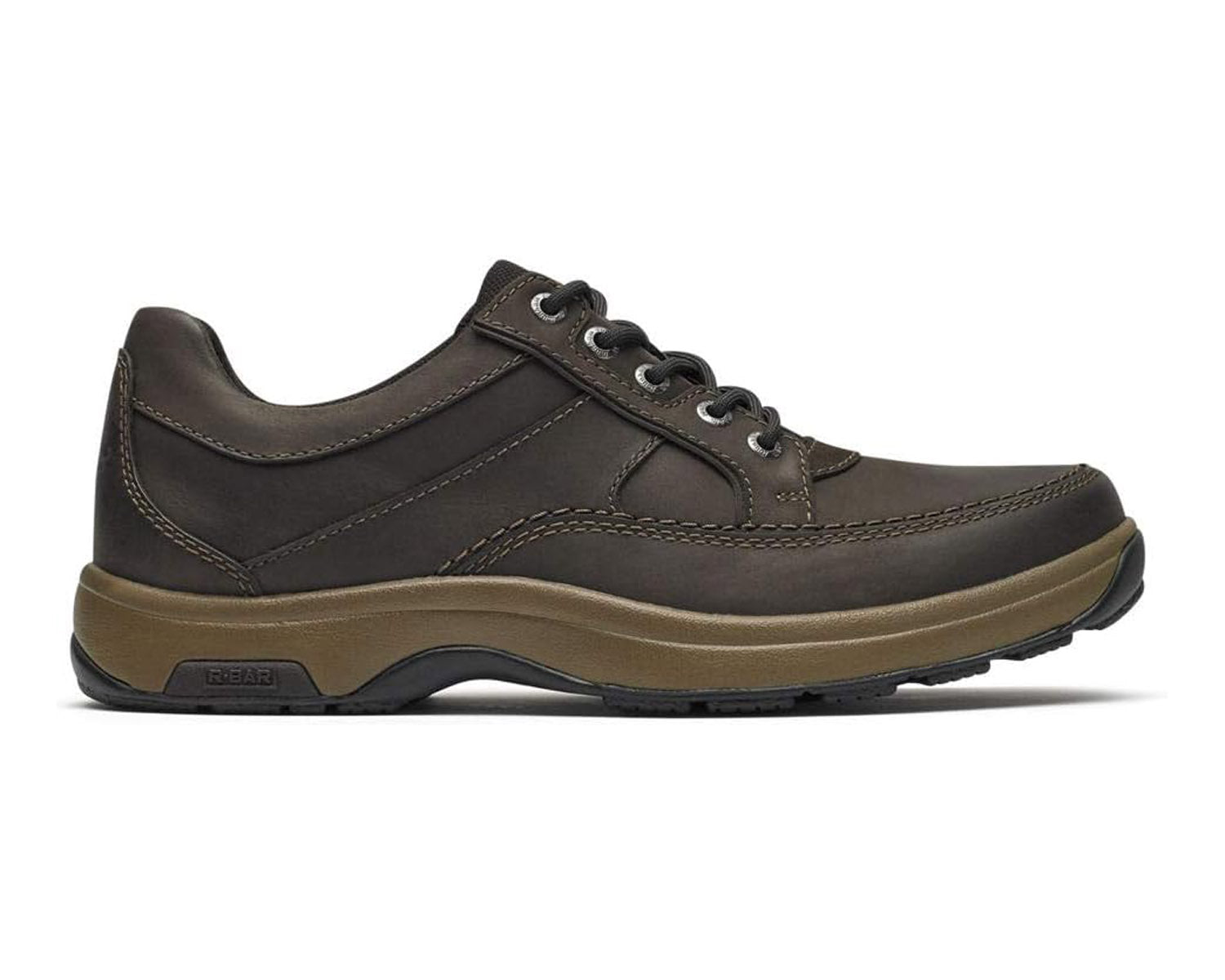Brown Nubuck Leather-Midland 5-Eyelet Waterproof Oxford BY DUNHAM 4