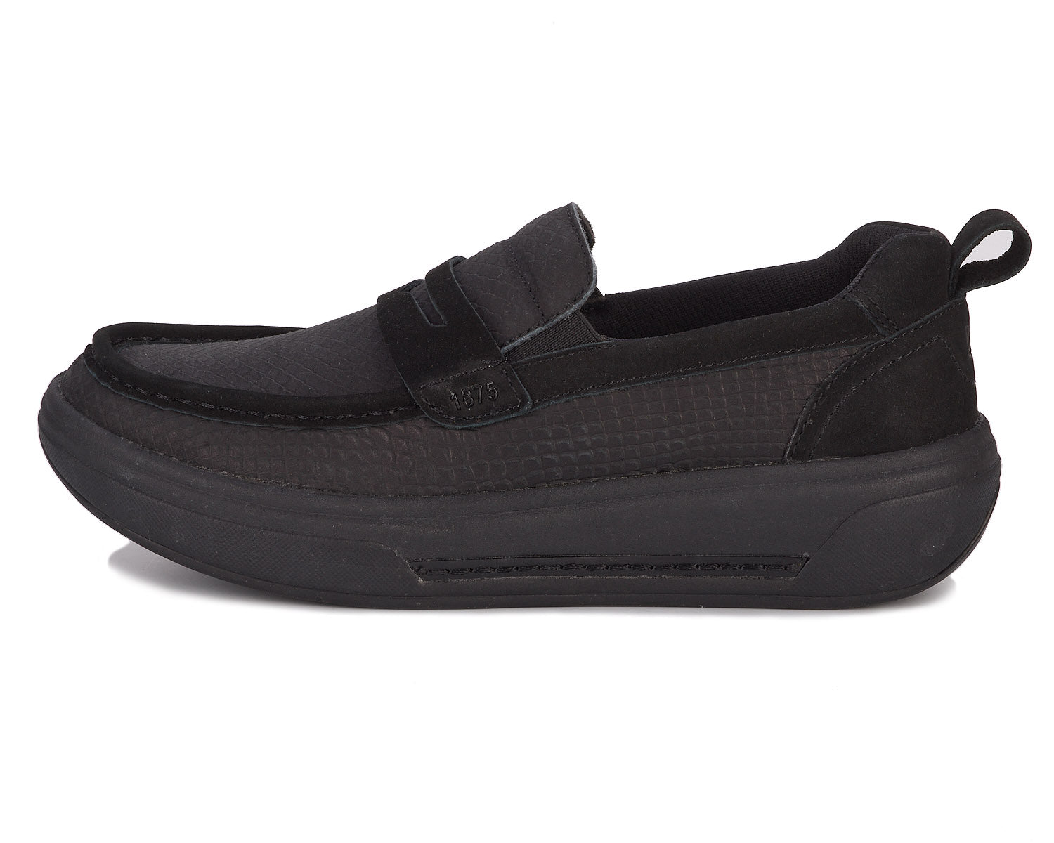 Black Leather Black Nubuck-JAVA BY DREW 4