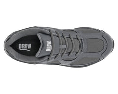 Grey Leather Mesh-SURGE BY DREW 5