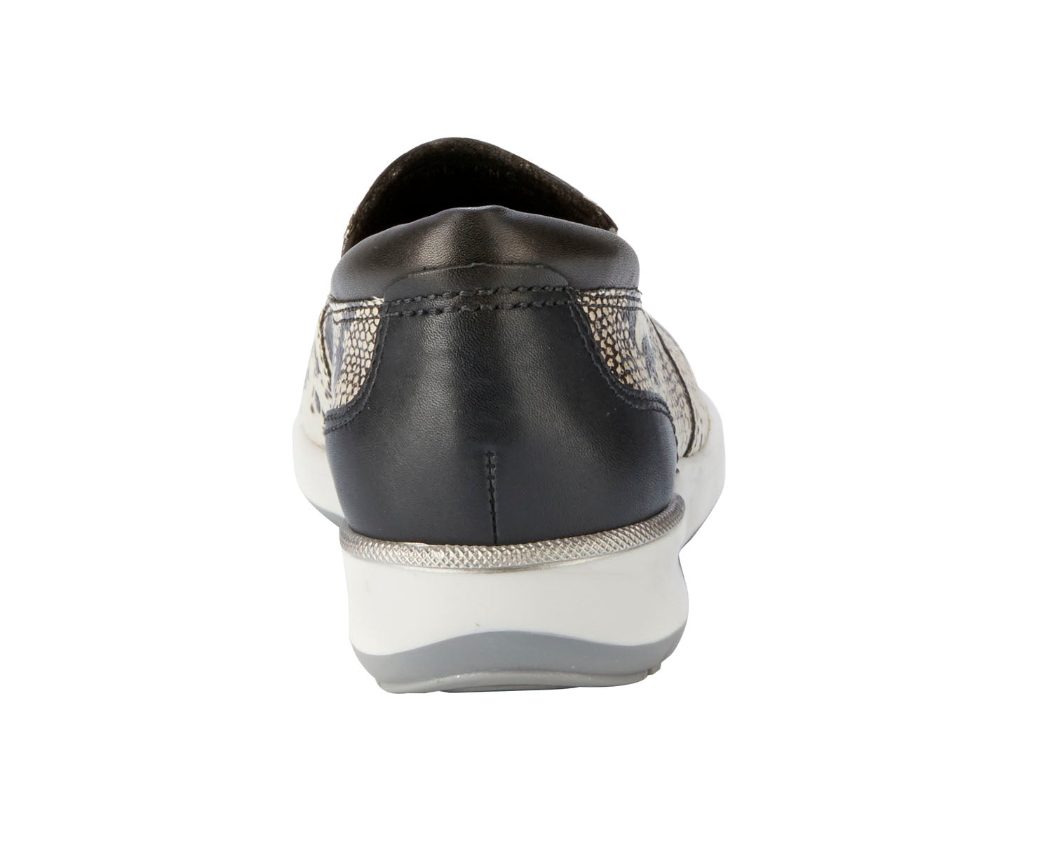 Black Bone Snake Print Leather-WC ORLEANS 2