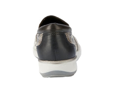 Black Bone Snake Print Leather-WC ORLEANS 2