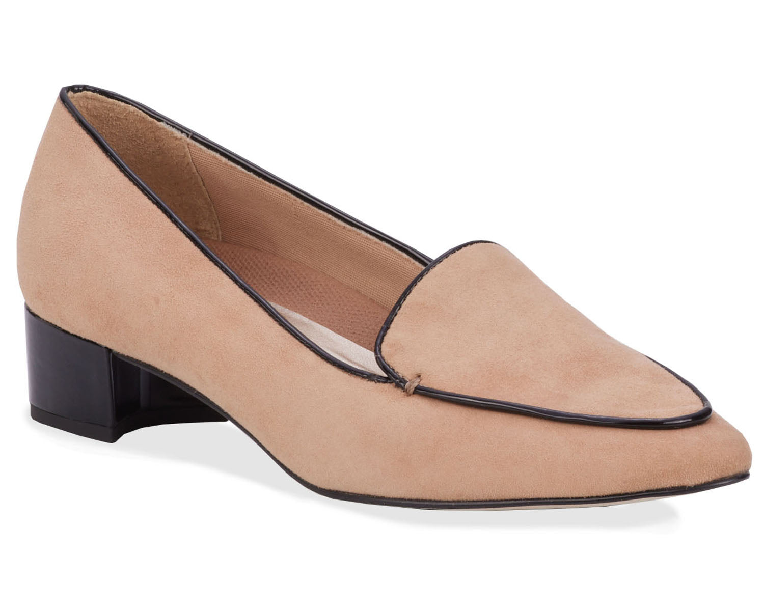 Nude Suede Black Patent-HONEY BY ROS HOMMERSON 1