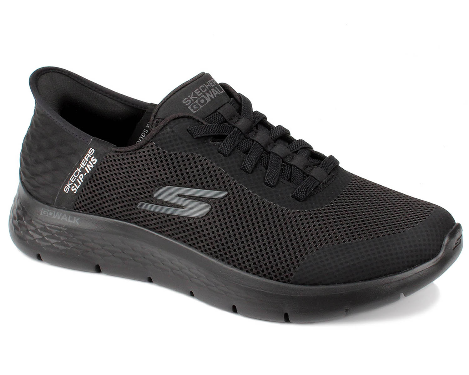 Black-Go Walk Flex Hand Up Slip-In Skechers 1