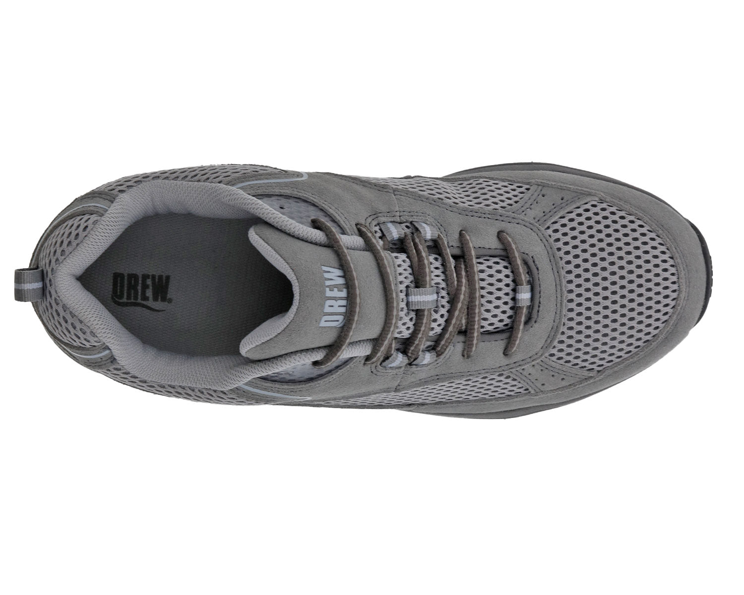 Grey Leather Mesh-AARON BY DREW 4