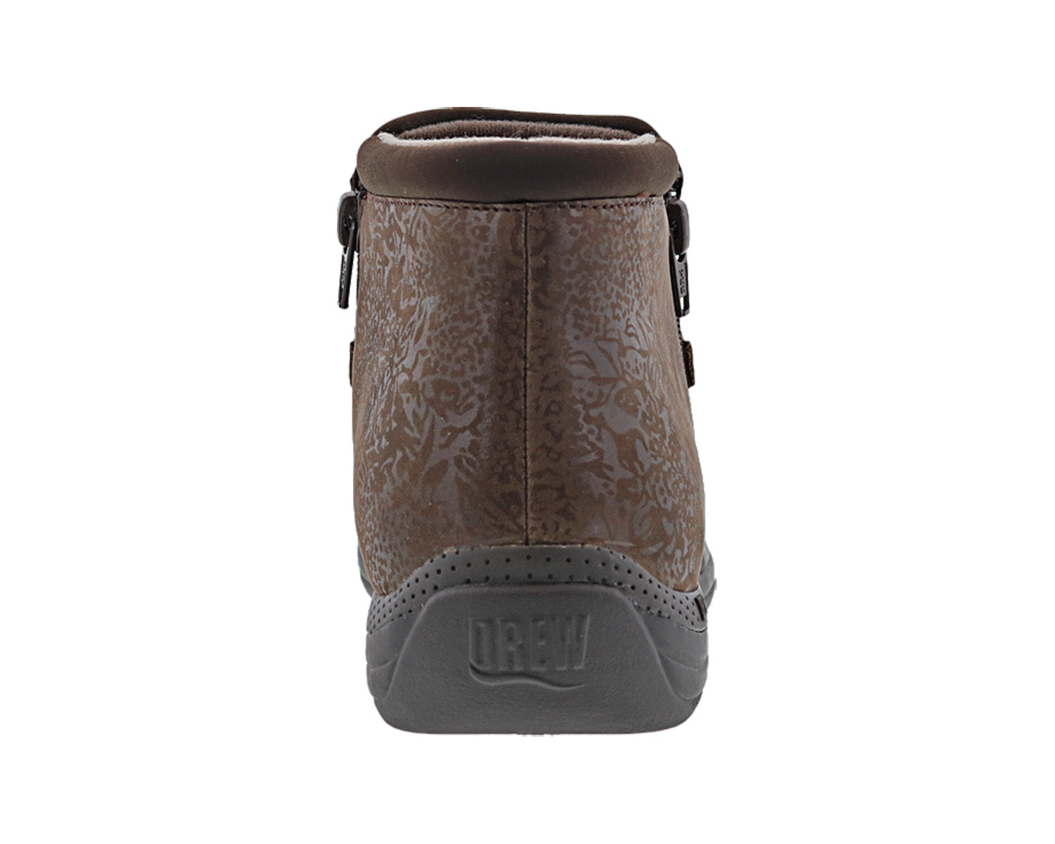 Brown Metallic Foil Leather-BLOSSOM BOOTS - Womens 2