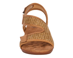 Tan Raffia Leather-KIMMI BY ROS HOMMERSON 5