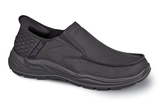 Black-Arch Fit Moxley Milo Slip-Ins By Skechers 1
