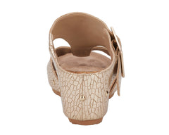 Gold Metallic Crackle Leather-THEA BY ROS HOMMERSON 2