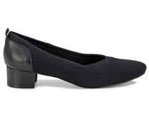 Black Knit Fabric Leather-HESTER BY ROS HOMMERSON 7