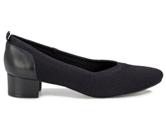 Black Knit Fabric Leather-HESTER BY ROS HOMMERSON 7