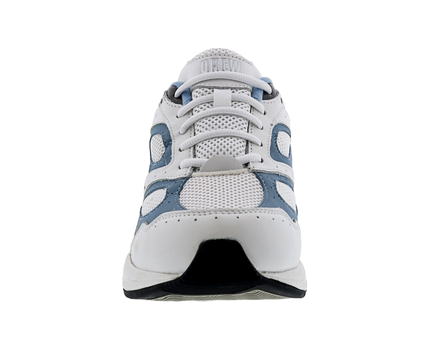 White Blue Leather   White Mesh-FLARE BY DREW 4