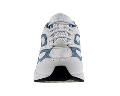 White Blue Leather   White Mesh-FLARE BY DREW 4