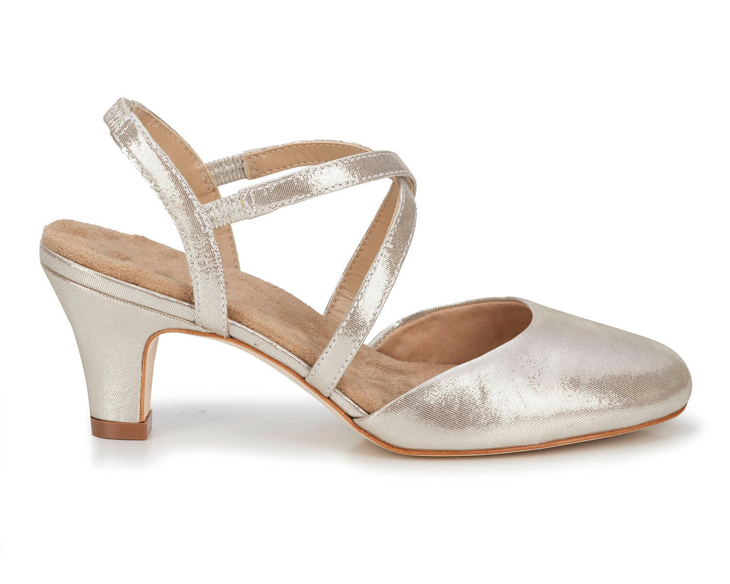 Silver Glitter Leather-CALIENTE BY ROS HOMMERSON 3