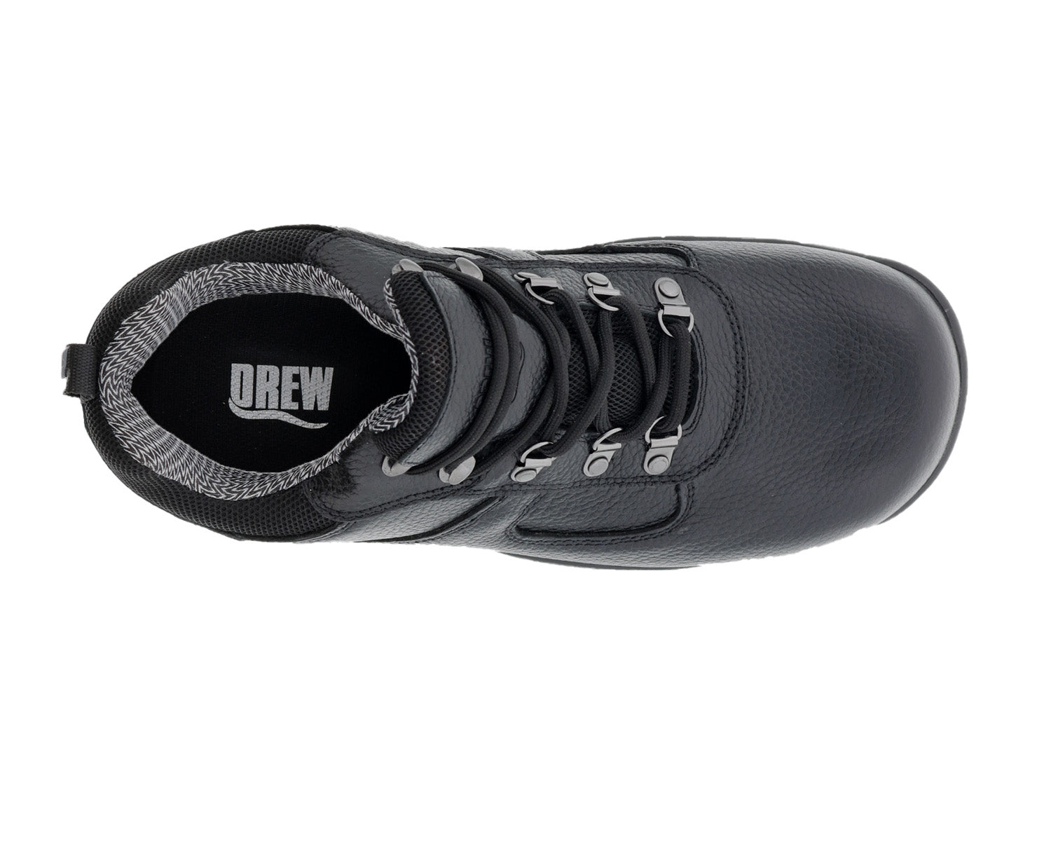 Black Tumbled Leather-Boulder Boots BY DREW 3