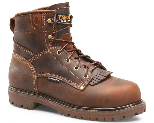 Brown Leather-28 Series Grizzly 6 Soft Toe Waterproof Work Boot by Carolina 1